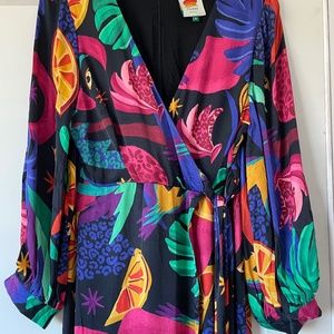 Farm Rio - Mystic Jungle Wrap Jumpsuit